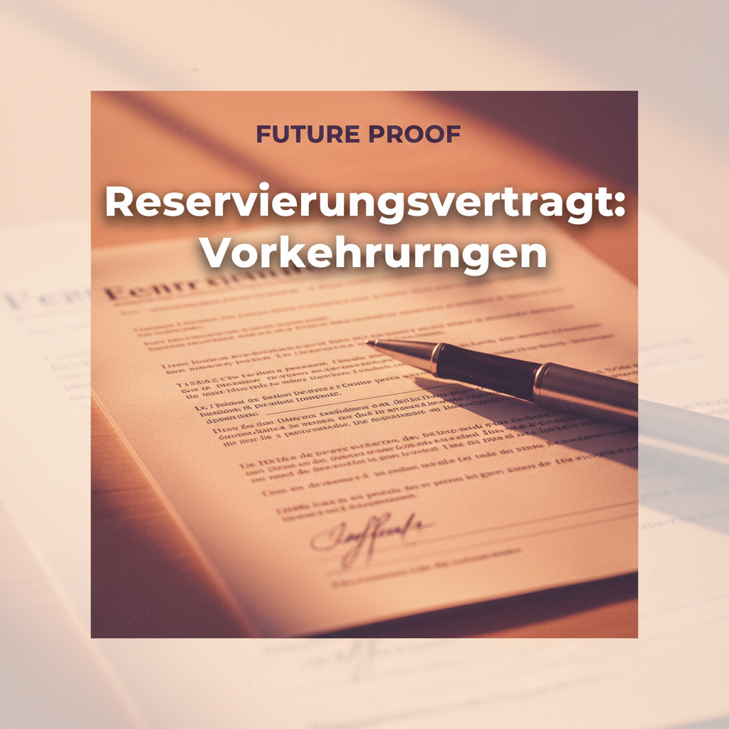 Cover von Reservierungsvertrag: Deine Vorkehrungen