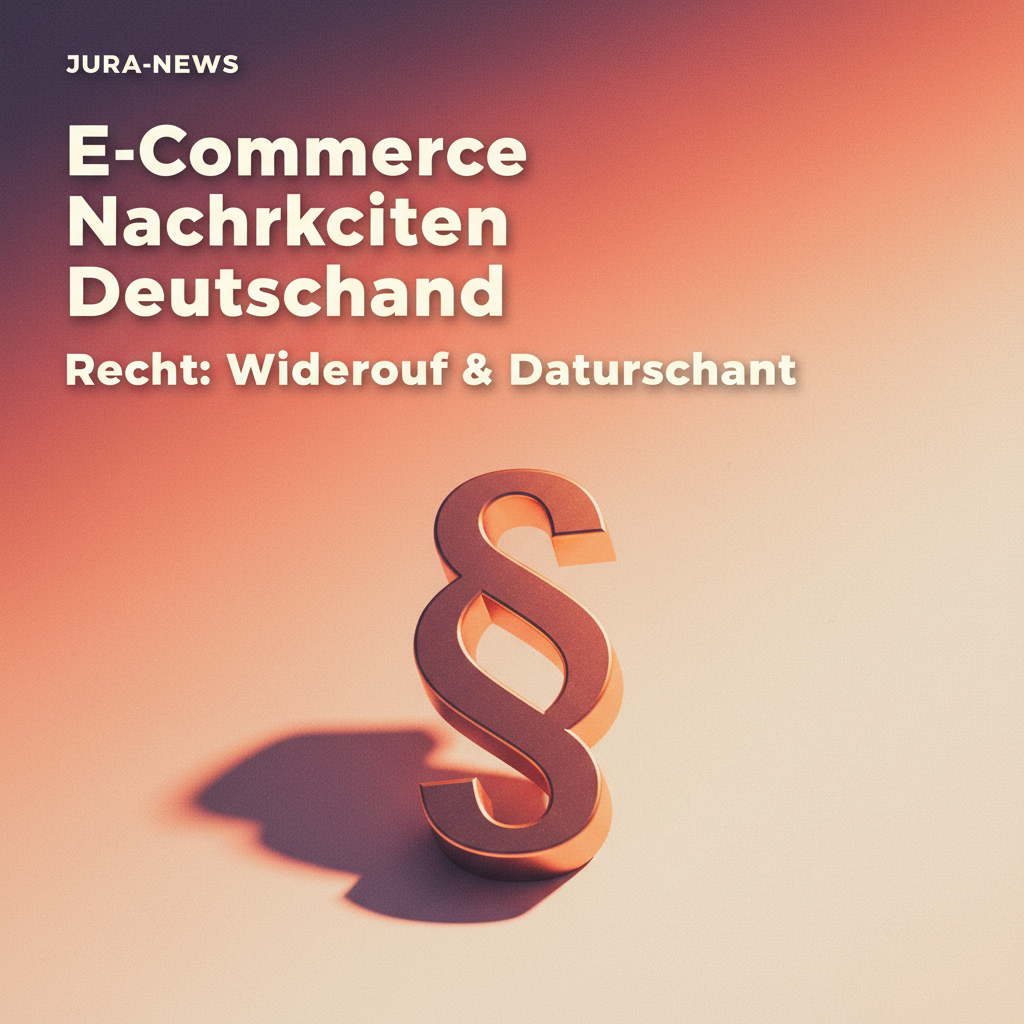 Cover von E-Commerce Recht: Update für Widerruf & Datenschutz