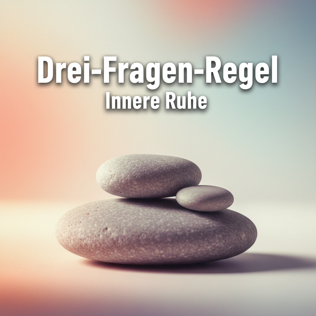Cover von Einfach besser leben: Deine “Drei-Fragen-Regel”