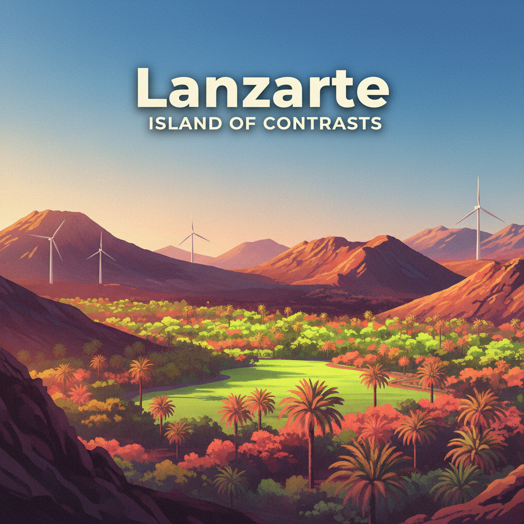Cover von Lanzarote: Vulkanlandschaften, grüne Oasen & Wind